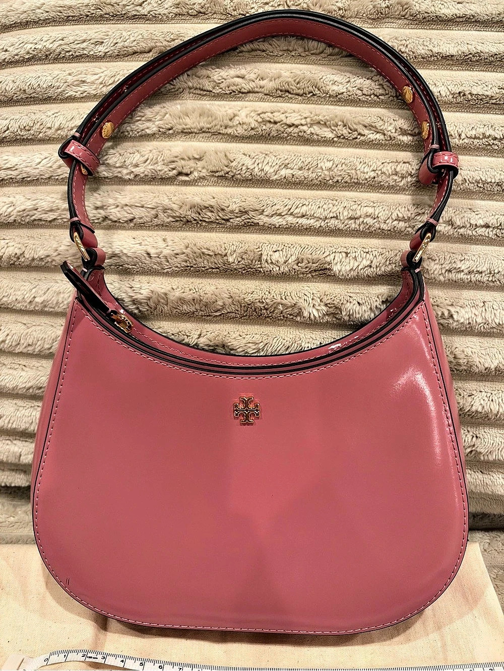 Tory Burch Emerson Patent Small Shoulder Bag Pink Shoulder Bag Like New